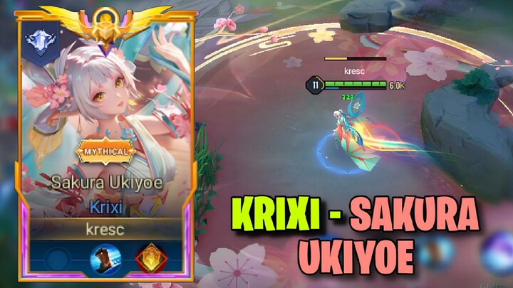 SKILL 1 PUNYA DUA EFEK !? review skin krixi kimono - sakura ukiyoe