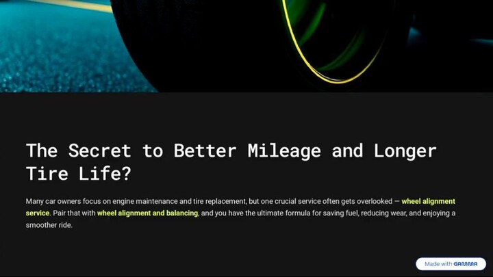 The Secret to Better Mileage and Longer Tyre Life Wheel Alignment & Balancing