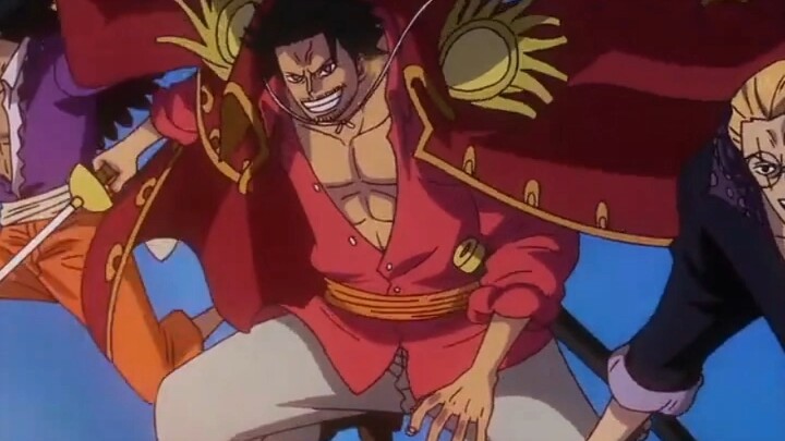 Rocks Pirates and Roger enter God Valley and Garp tries to stop them