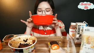 Đớp hết đồ ăn trong cửa hàng tiện lợi thôi 7 #amthuc
