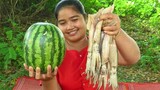 Yummy Cooking Squid in Watermelon recipe & Cooking Life