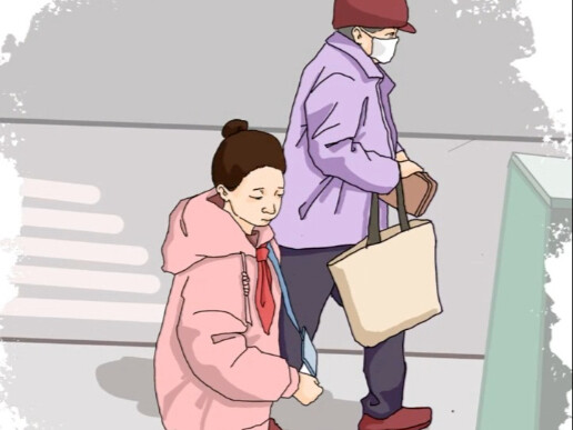 小女孩想买三元的便利贴 被奶奶接过后直接扔在了地上