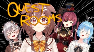 【ころね支店】みんなで助け合う！！Quest Roomsっていうゲーム！！告知もある！！【#やかまし娘 /ホロライブ】