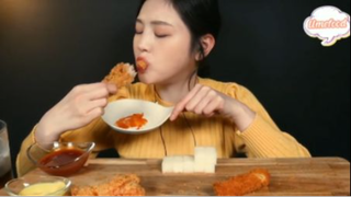 Đùi gà Gold Olive, phô mai que, tô que phần 5 #mukbang