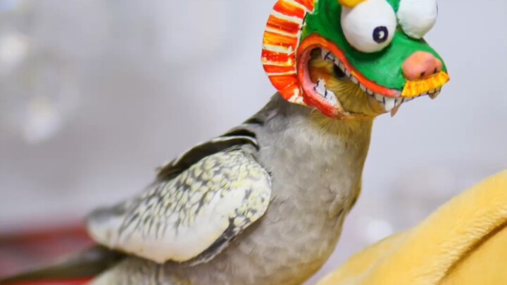 Ukiran Kayu Kakaktua Albino [Kostum Edisi Tahun Naga]