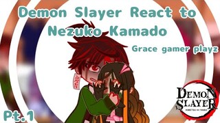 Demon Slayer React To Nezuko Kamado || Grace gamer playz || Demon Slayer