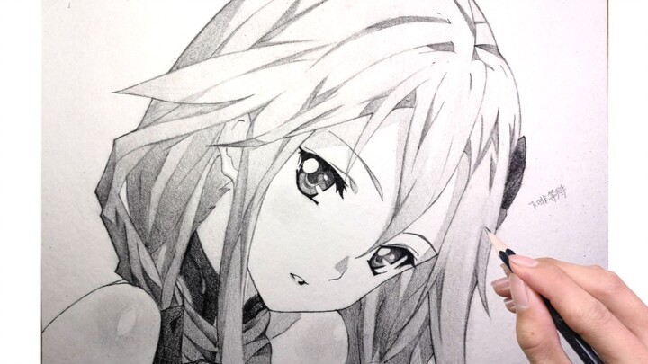 Drawing Process | Yuzuriha Inori