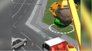 Xe cẩu cứu hộ ô tô 3D - Car Vs Rocks BeamNg.drive