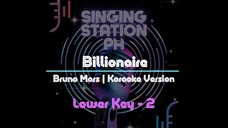 Billionaire by Bruno Mars | | Karaoke Version (Male Lower Key)