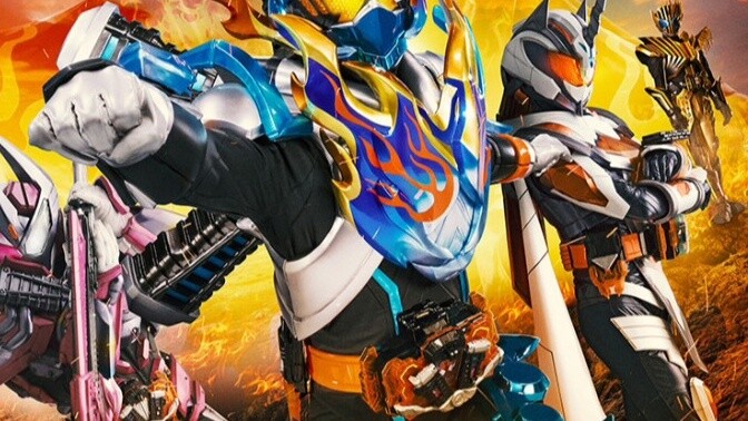 He did it! The masked form of the third rider VALVARAD is revealed! The flame form of Kamen Rider Go