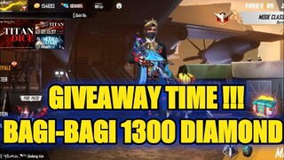 GIVEAWAY TIME❗BAGI-BAGI 1.300 DIAMOND💎SPECIAL 50K SUBSCRIBER