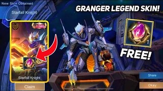 HOW TO GET GRANGER LEGEND SKIN? FREE?! LEGIT! | MOBILE LEGENDS 2021