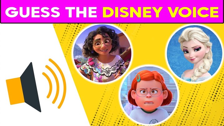 Guess The Voice of Your Favorite DISNEY Characters...! | Encanto,Turning Red, Elsa | Quiz