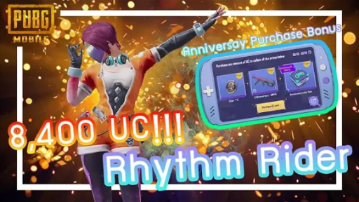 PUBG Mobile - Anniversary Purchase Bonus + สุ่มหาชุดเต้น Rhythm Rider ต่อ!!!!