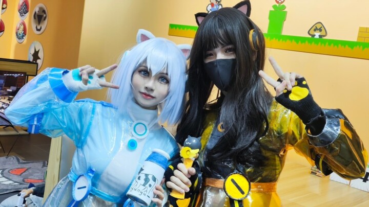 【莩fu】Apa? Ternyata di Dance Mania ada dua kucing hitam putih antarbintang yang sedang memainkan lagu