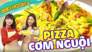Con gái Hàn Quốc trổ tài nấu món "Pizza Cơm Nguội" ngon bá cháy!! | JUJU tập nấu món ăn Hàn Quốc