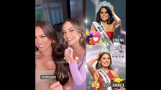 Miss Universe 2010 and 2020 reunion - Ximena Navarrete and Andrea Meza - Hai Hoa Hậu Hoàn Vũ hội ngộ