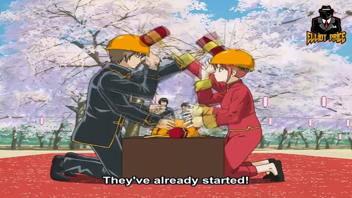 最高の桜の鑑賞スポットを決めるための戦い【Gintama Funny Moments】 銀魂 面白いシーン