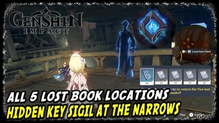 Enkanomiya All 5 Lost Book Locations Genshin Impact Hidden Key Sigil at The Narrows
