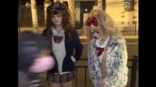 Cewek jahat yang langsung ciut di jalanan