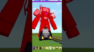 Upgraded Titan TV Man VS Skibidi Toilet Team in Minecraft PE with Craft Mods, who is strongest? #vs