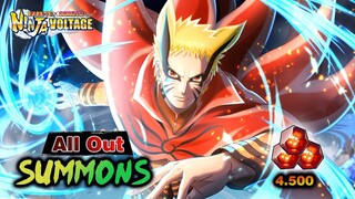 Summon 4500 Shinobite! Naruto Baryon Mode & Kawaki | Naruto x Boruto Ninja Voltage