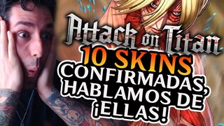 💥 LAS 10 SKINS DE ATTACK ON TITAN JUNTO CON DEAD BY DAYLIGHT 💥 OFICIAL