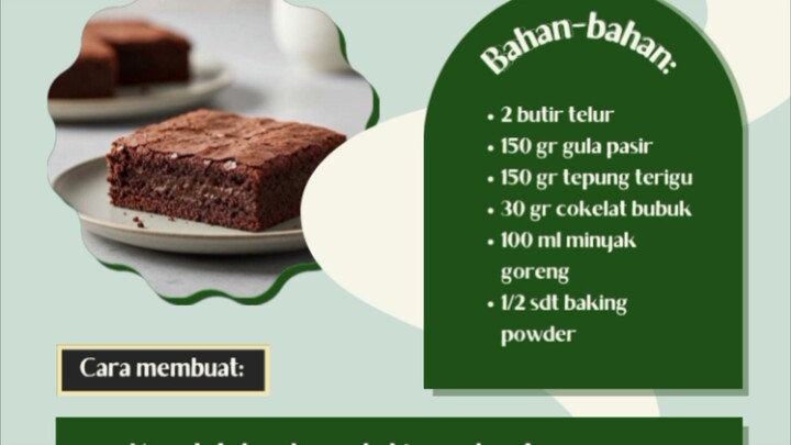 Resep Brownies Panggang Ekonomis