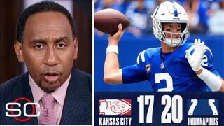 ESPN GOES CRAZY Matt Ryan throws last minute TD lead Colts hold off Chiefs to earn 1st win of season