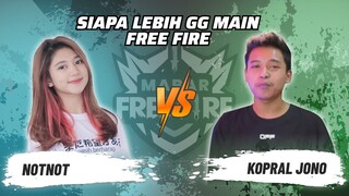 Not Not vs Kopral Jono: Skill Siapa Lebih GG Main FF? | Mabar Free Fire Match 98 #short