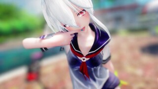 [MMD·3D]Yowane Haku in sailor suit by the pool - MAMAMOO - gogobebe