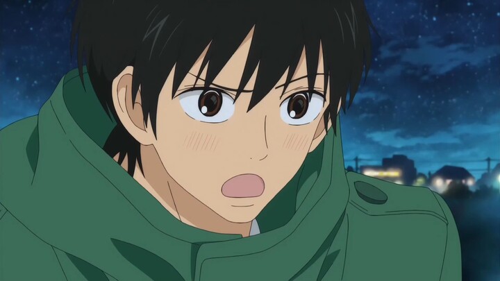 anime kiss moment lol haha