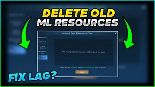 How to Delete Old Resources/Files in Mobile Legends - How to fix lag in Mobile Legends (Tutorial)