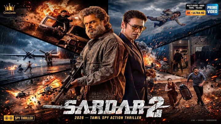 Sardar 2 (2026) DS4K WEB-DL Hindi DD5.1 & Tamil | Karthi | Official Trailer