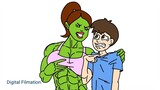 She Hulk got a skinny boyfriend - FlipaClip Animation - How its made ?