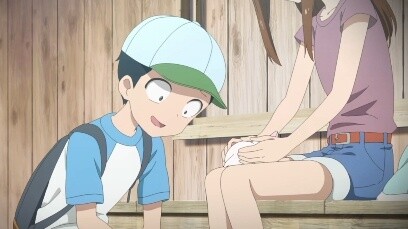 Gadis itu tersipu lebih dari apapun