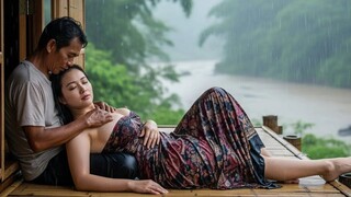 Rain Massage Therapy on the Bamboo Porch | Deep Relaxing Sounds for Sleep
