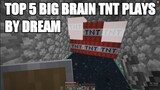 *DREAM'S TOP 5 BIG BRAIN TNT PLAYS* Minecraft Manhunt