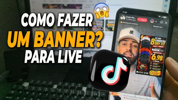 Como fazer um banner para usar na live no tiktok? 2026