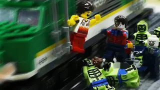 Lego Zombie Attack | Train to Busan in Lego Worlds | Lego Stop Motion Animation Compilation