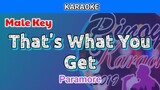 That's What You Get by Paramore (Karaoke : Male Key)