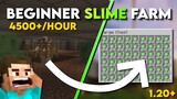 Ultimate Beginner Minecraft 1.20+ Slime Farm Guide: Easy 4500+ Slimeballs/Hour (Tutorial)