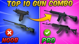 Top 10 Best Gun Combinations in PUBG MOBILE (Weapon Combo/Loadout) Tips and Tricks