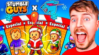 COMPRÉ RULETAS de MRBEAST NAVIDAD en STUMBLE GUYS! 😱 ACTUALIZACIÓN