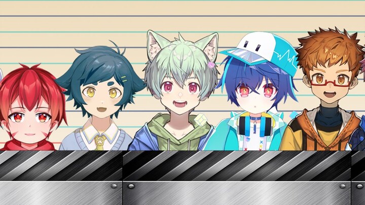 108 little boys Vup, line up, and measure their height! (Special compe*on)