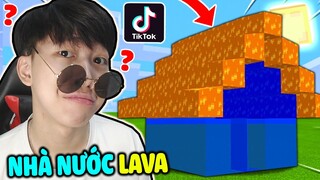 Vinh Sống Ở Nhà Nước Lava 😜 - THỬ NGHIỆM CÁC VIDEO TIKTOK MINECRAFT TRIỆU VIEW (Phần 17)