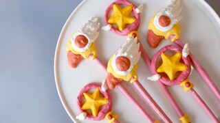 Edible Sakura's Magic Wand with Surprising Functions