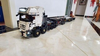 Lego moc benz xe tải Lego moc xe tải Mercedes-Benz + trailer