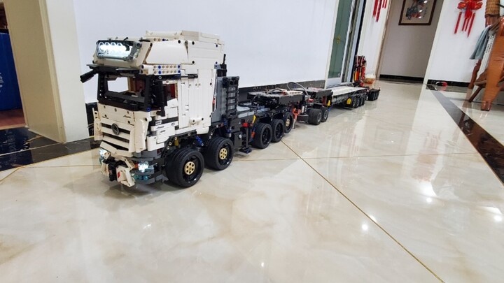 Lego moc benz truck Lego moc Mercedes-Benz truck + trailer
