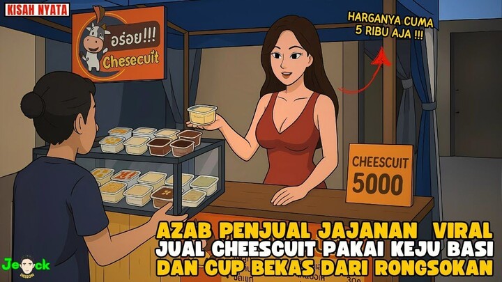 AZAB PENJUAL JAJANAN  VIRAL JUAL CHEESCUIT PAKAI KEJU BASI DAN CUP BEKAS